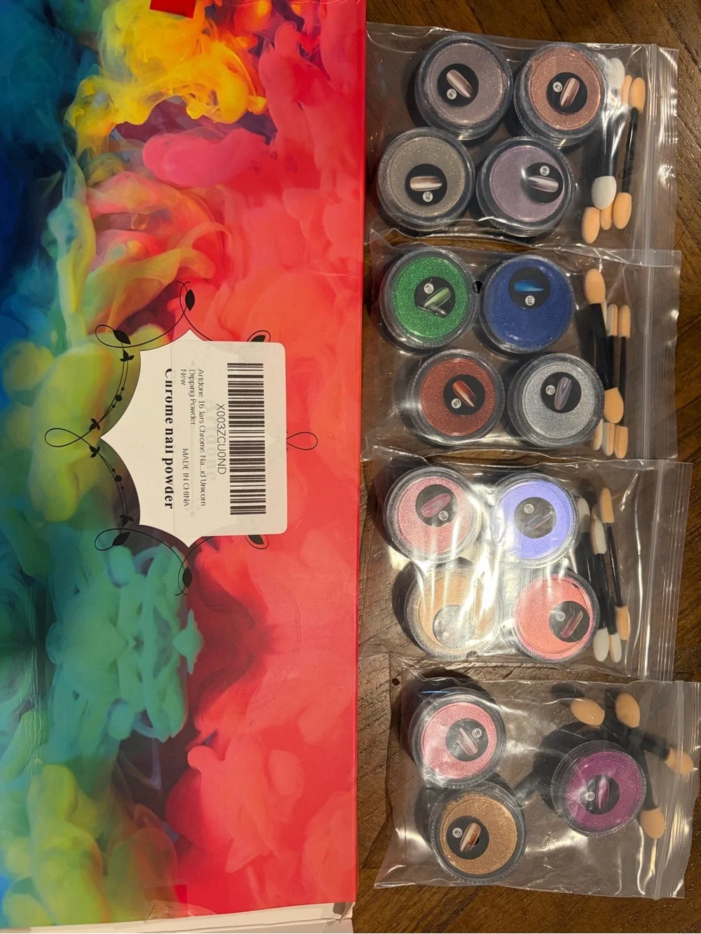Chrome Nail Powder Multicolor Set - Home Party Supplies